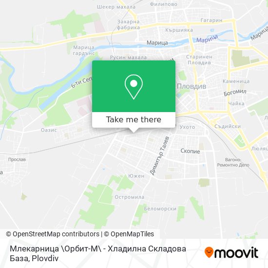 Карта Млекарница \Орбит-М\ - Хладилна Складова База