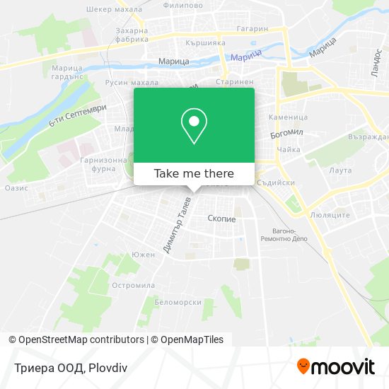 Триера ООД map