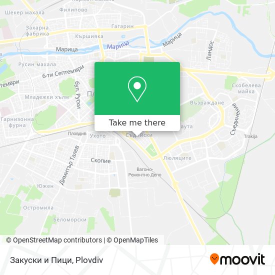 Закуски и Пици map