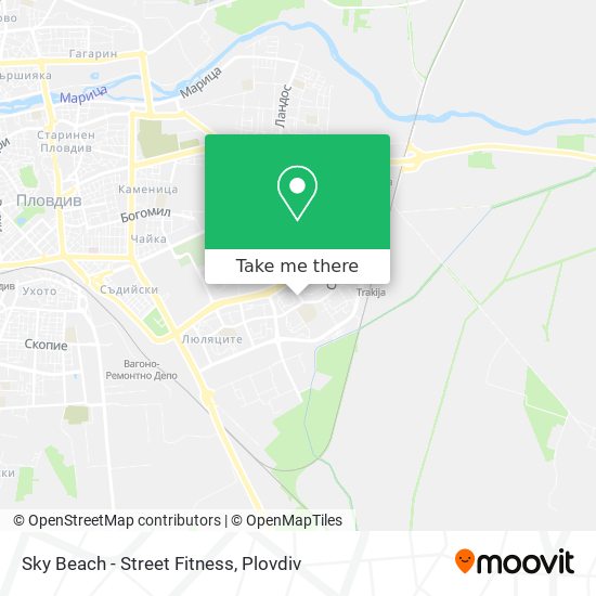 Sky Beach - Street Fitness map