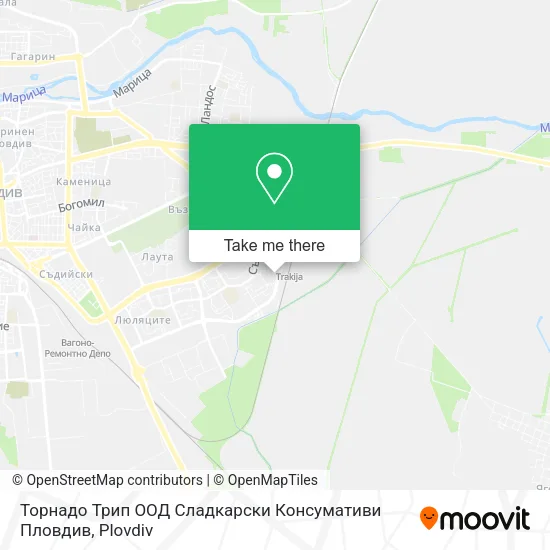 Карта Торнадо Трип ООД Сладкарски Консумативи Пловдив