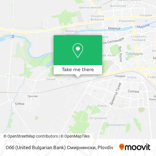 Обб (United Bulgarian Bank) Смирненски map