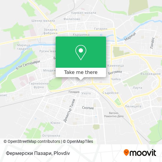 Фермерски Пазари map