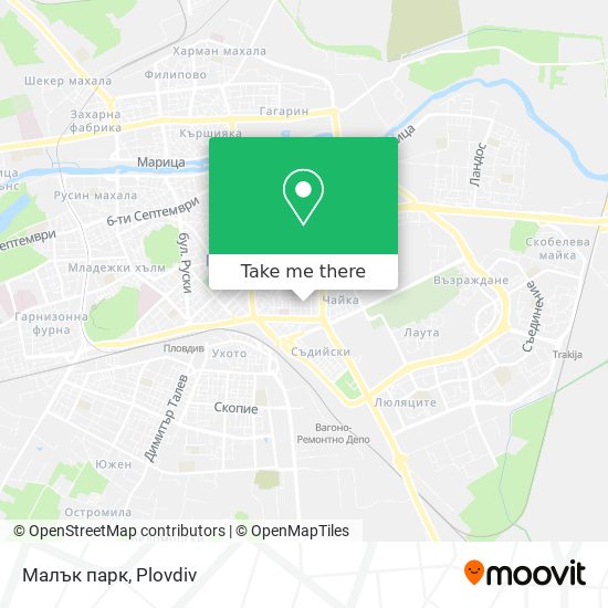Малък парк map