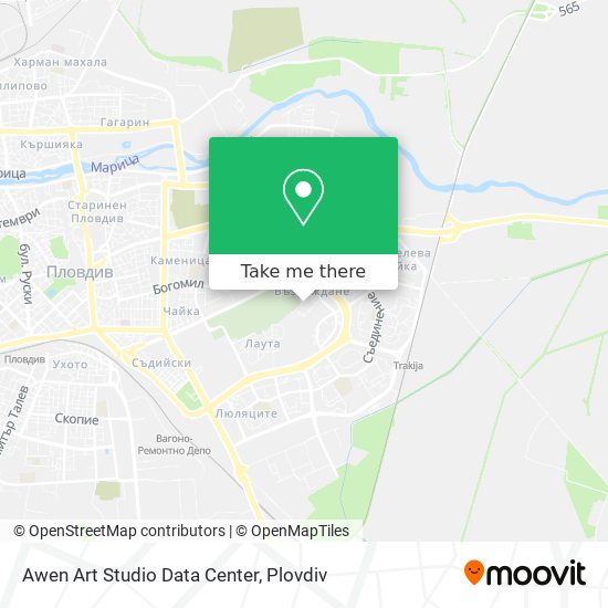 Карта Awen Art Studio Data Center