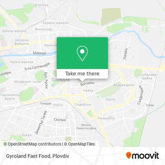 Gyroland Fast Food map