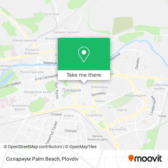 Солариум Palm Beach map
