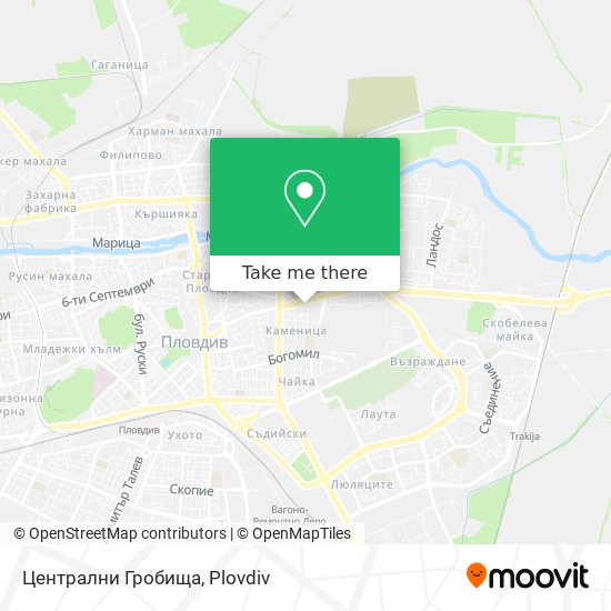 Централни Гробища map