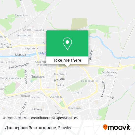 Дженерали Застраховане map