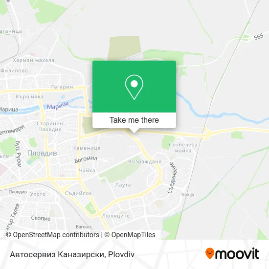 Карта Автосервиз Каназирски