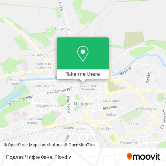 Подлез Чифте баня map