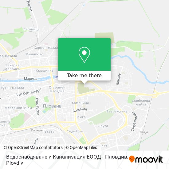 Водоснабдяване и Канализация ЕООД - Пловдив map