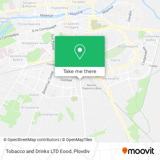 Tobacco and Drinks LTD Eood map