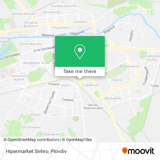 Карта Hipermarket Sinhro