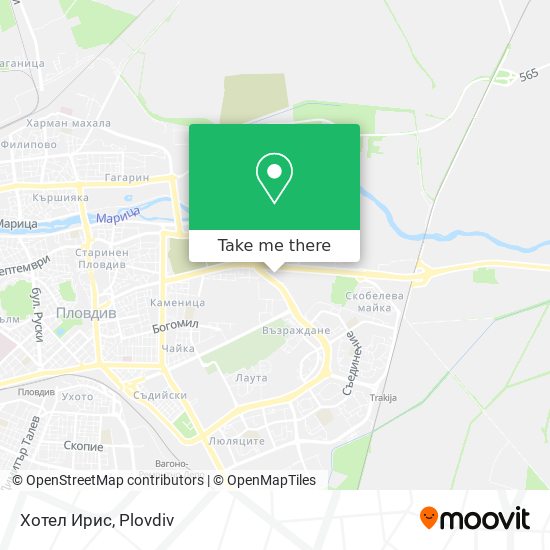 Хотел Ирис map