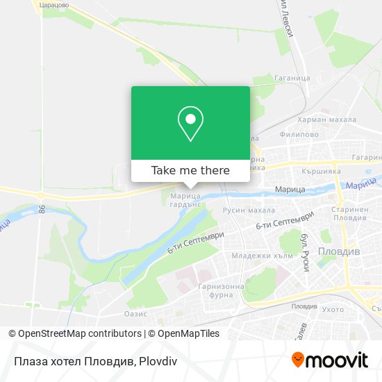 Карта Плаза хотел Пловдив