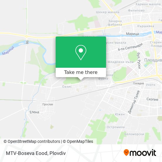 MTV-Boseva Eood map