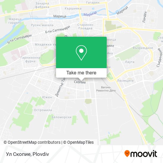 Ул Скопие map