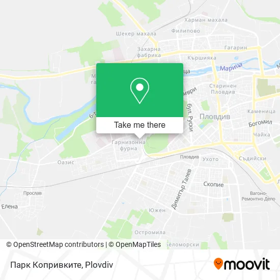 Карта Парк Копривките