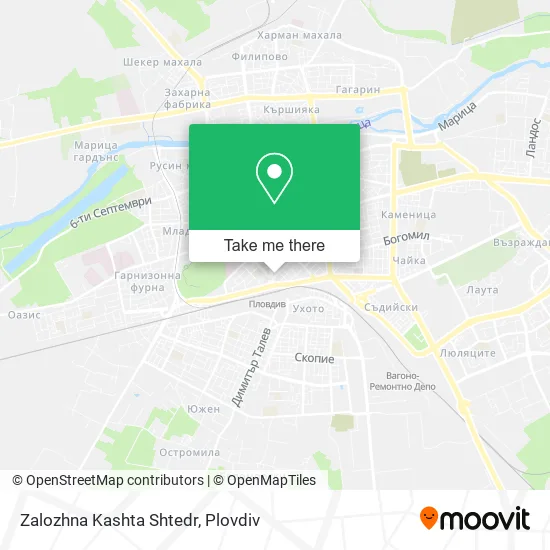 Карта Zalozhna Kashta Shtedr