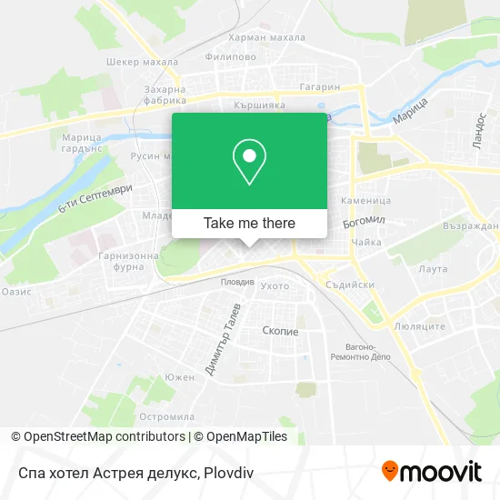 Карта Спа хотел Астрея делукс