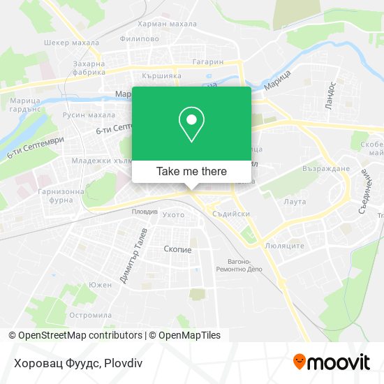 Хоровац Фуудс map