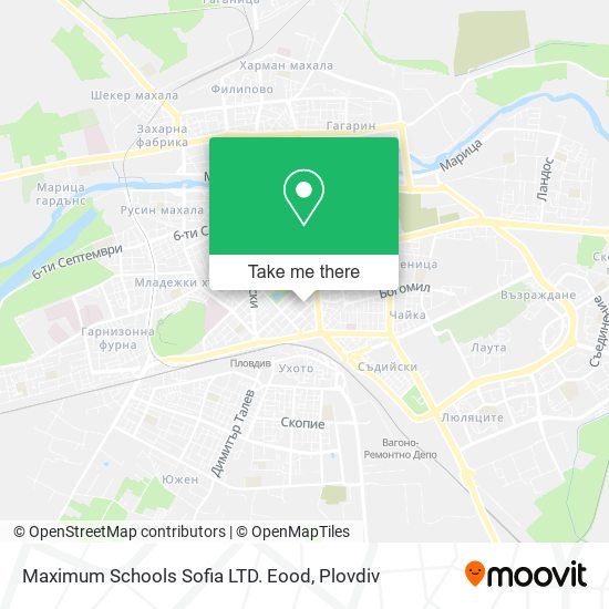 Maximum Schools Sofia LTD. Eood map