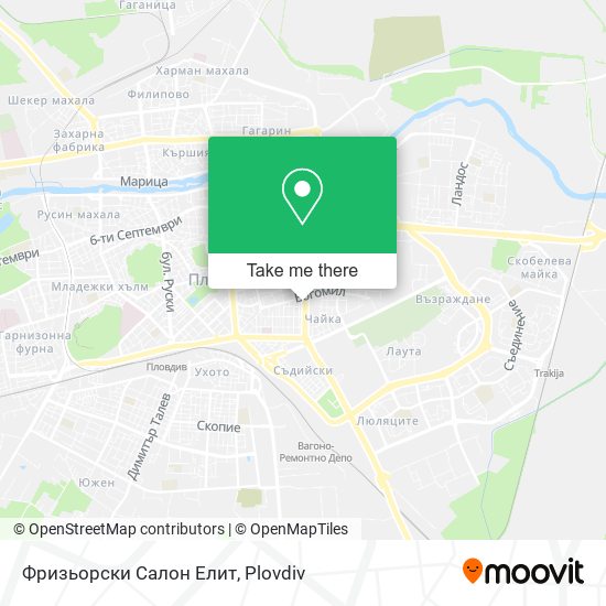Фризьорски Салон Елит map