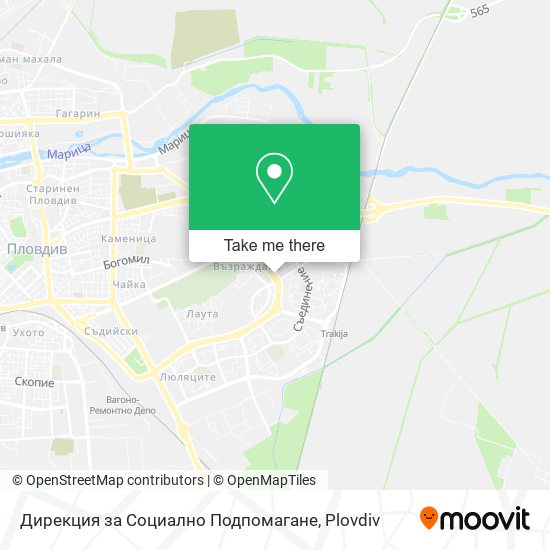 Дирекция за Социално Подпомагане map