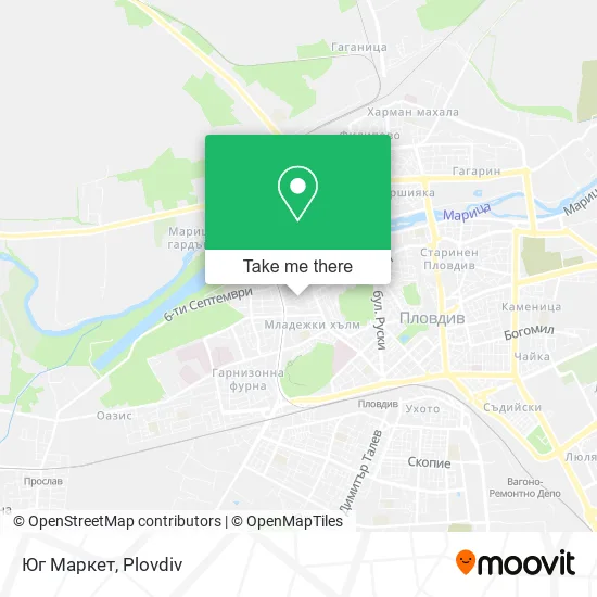 Юг Маркет map