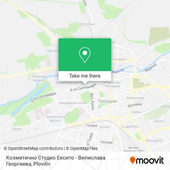 Карта Козметично Студио Ексито - Вилислава Георгиева