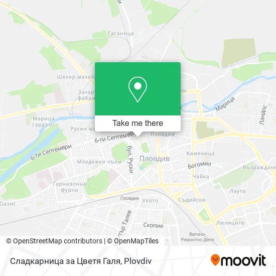 Сладкарница за Цветя Галя map