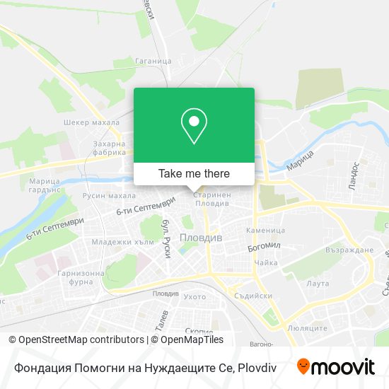 Фондация Помогни на Нуждаещите Се map