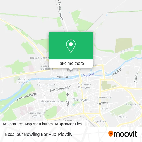 Карта Excalibur Bowling Bar Pub