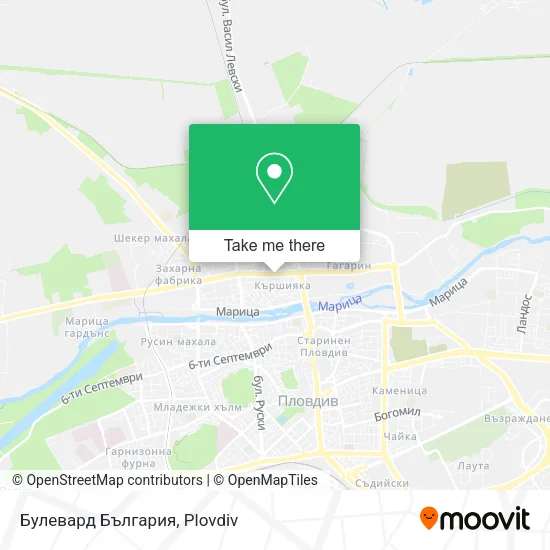 Карта Булевард България
