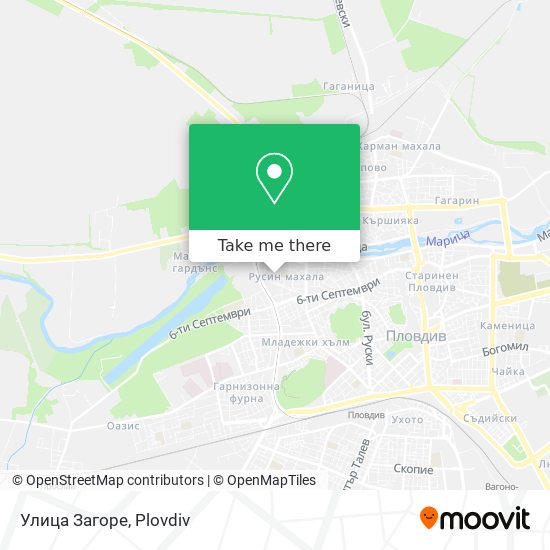 Улица Загоре map