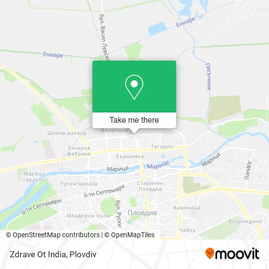 Карта Zdrave Ot India