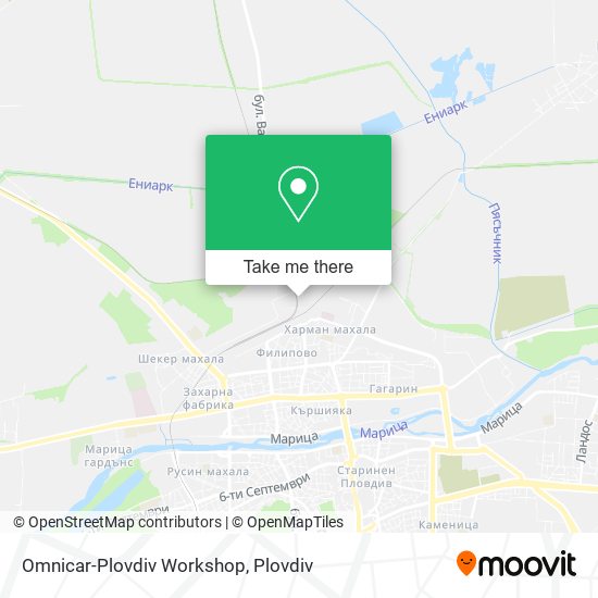 Omnicar-Plovdiv Workshop map