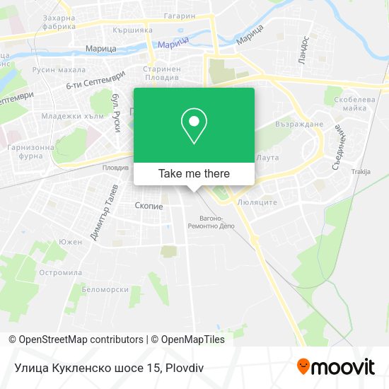 Карта Улица Кукленско шосе 15