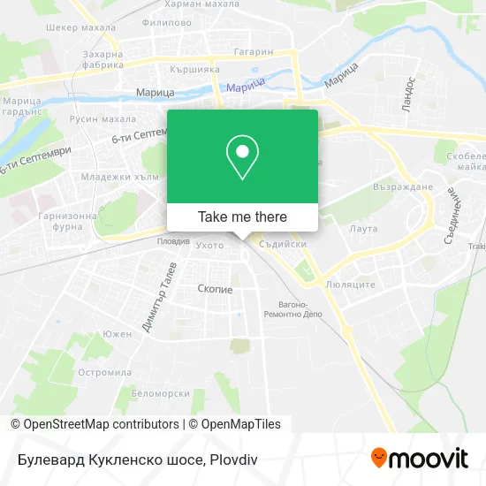 Карта Булевард Кукленско шосе