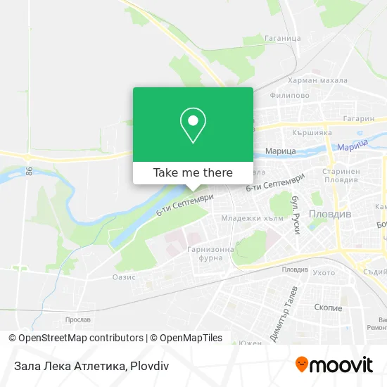 Зала Лека Атлетика map