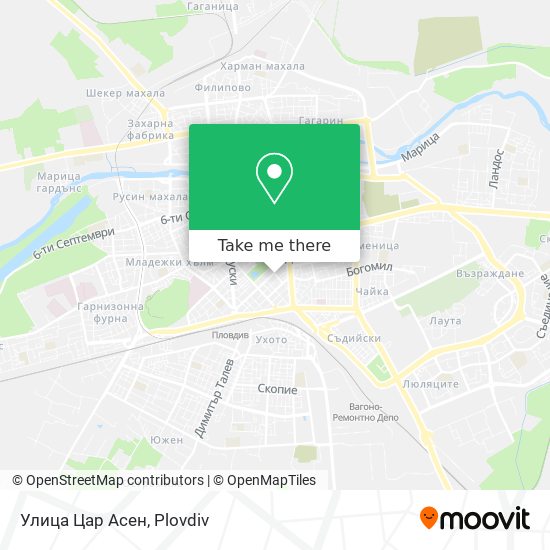 Улица Цар Асен map