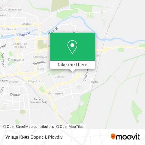 Улица Княз Борис I map