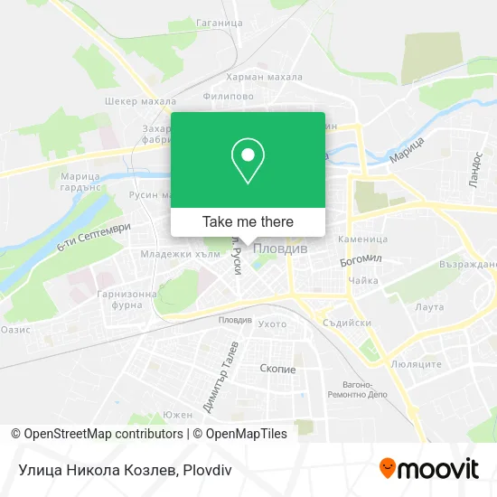 Карта Улица Никола Козлев