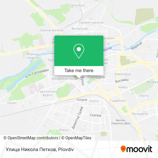 Карта Улица Никола Петков