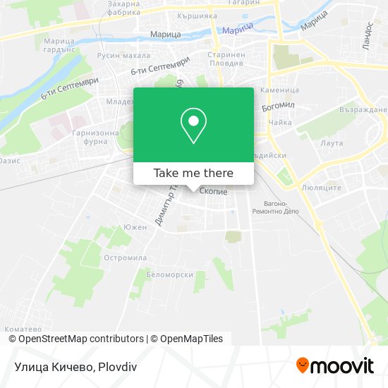 Улица Кичево map