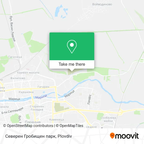 Карта Северен Гробищен парк
