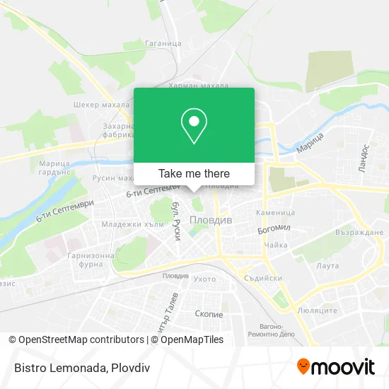 Карта Bistro Lemonada