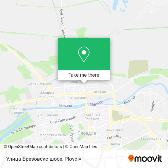 Карта Улица Брезовско шосе