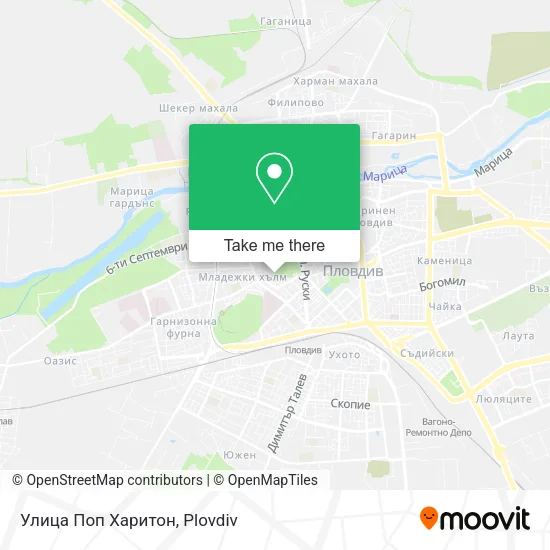 Карта Улица Поп Харитон